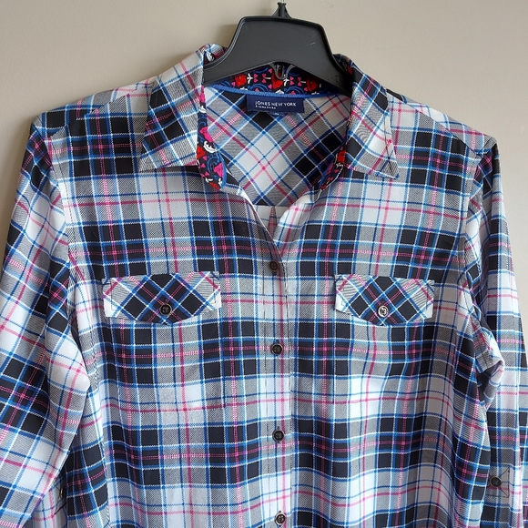 JONES NEW YORK ♡ Ladies Long Sleeve Shirt - Picture 2 of 7